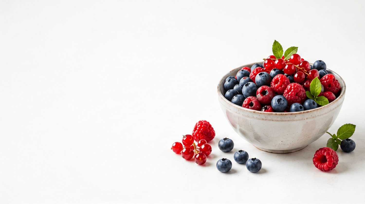 Bowl of fresh Nordic berries