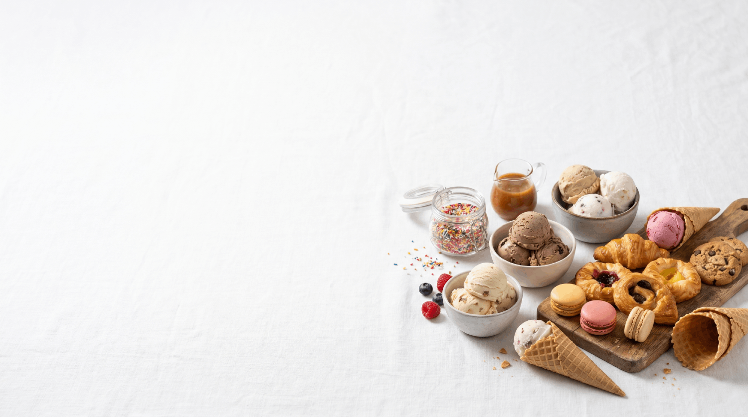 Assorted desserts and pastries